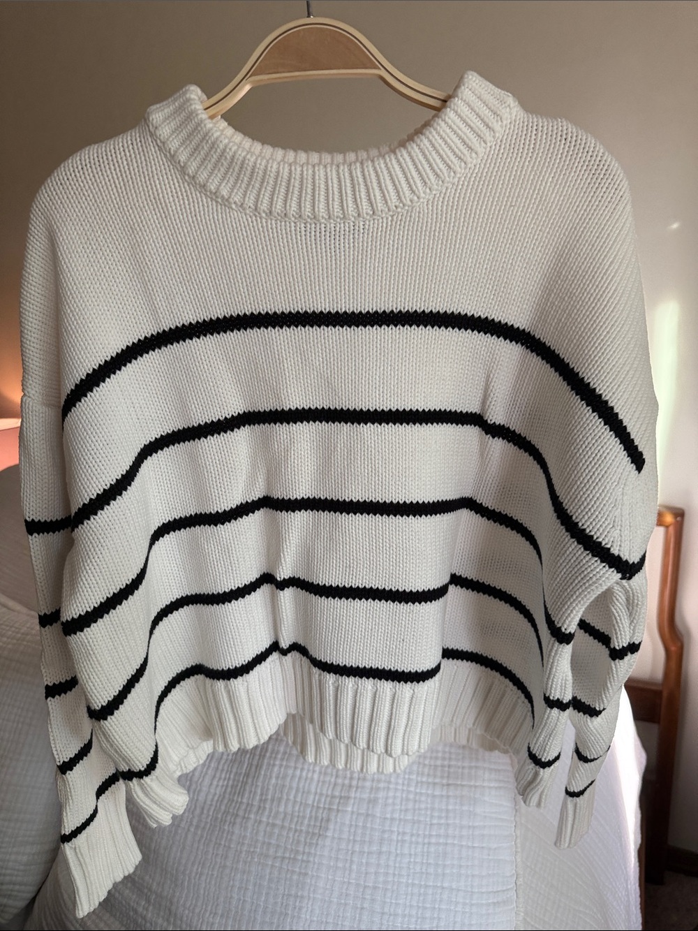 Quince cotton striped sweater